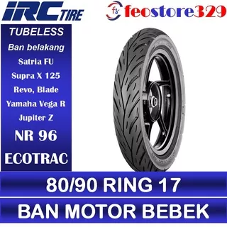 BAN TUBLES IRC 80/90 17 RING 17 BAN BELAKANG MOTOR BEBEK SATRIA FU 150 HONDA REVO/ BLADE/SUPRA X 125 SUPRA PIT/YAMAHA JUPITER Z/VEGA R TUBELESS