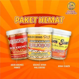 [PAKET HEMAT] Kremes Ayam Toples Original + Ayam Suwir + Abon Kremes Pedas/Manis - Kremesan Abon Ayam Suwir Malioboro Oleh oleh Khas Solo