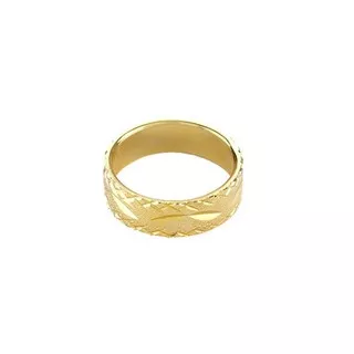 1901 Jewelry Cincin Gold Pleated (Lapis Emas 24K)