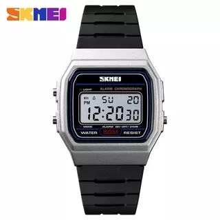 Jam Tangan Digital Pria SKMEI 1412 Modern Urban Legend - black white