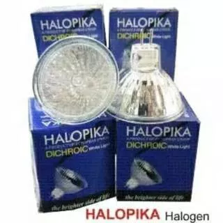 Lampu Halopika Halogen 20w 50w Watt Kuning MR16 Dichroic 20 watt 50 watt lampu aromatherapy halopica