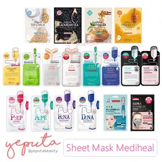 MEDIHEAL Sheet Mask - Essential Mask Ex - Proatin - Mogongtox Bubble Mask - VTR V Line - Meince Mask