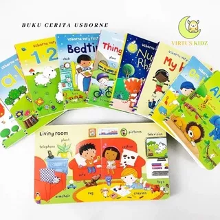 Buku Cerita Anak 10 Pcs Usborne My Very First Words / Imported Books / Buku Anak Set