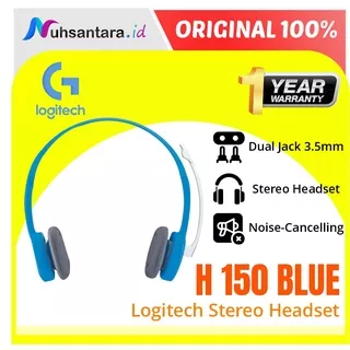 Headset Logitech H150 Stereo Headset Microphone Logitech Stereo Headphone H 150 / H-150 Garansi Resmi