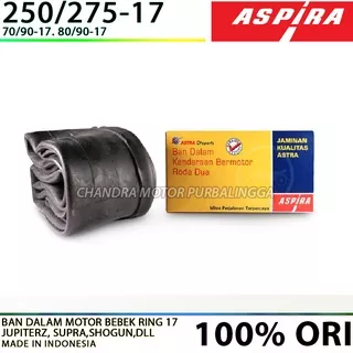 ASPIRA ban dalam 250/275 ring 17 70/90 80/90 Bisa depan/belakang bebek supra jupiter tube dalem banci smash revo 110 125 shogun satria bravo alfa blade vega r zr z1 force fizr f1zr blitz