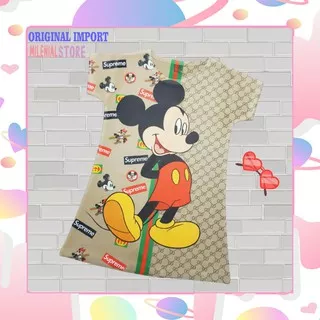 DRESS ANAK MICKEY MOUSE / DRESS DRES DASTER BAJU PAKAIAN  ANAK ANAK PEREMPUAN MICKEY MOUSE IMPORT