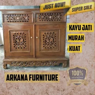 MEJA BUFET BUFFET BUPET TV KAYU JATI PALEMBANG UKIR RUANG TAMU MURAH KAYU JATI JEPARA ASLI TERMURAH