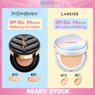 YSL Le Cushion Encre De Peau Whitening Oil Control 5g (Travel Size) YSL Cushion / LANEIGE BB Cushion Whitening 15g (Case+Isi+Puff)