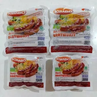 SOSIS BRATWURST KIMBO ORIGINAL 500GR / SOSIS SAPI / SOSIS ENAK