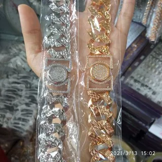 Gelang Tangan Xuping Rantai cantik fashion premium elegant silver gold lapis emas 18k JS0434140320