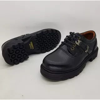 promo terbaru Sepatu boots pendek kulit asli (tali) 97512 Finotti