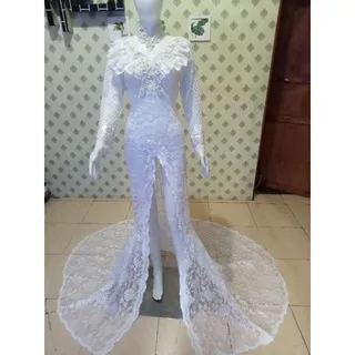 kebaya pengantin ekor panjang kebaya akad