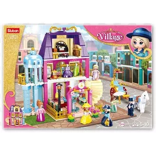 Sluban Bricks Girls Dream Village Series Toko Serba Ada Department store M38-B0876