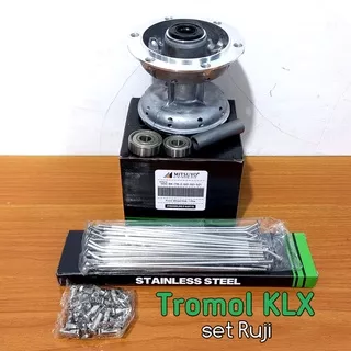 Tromol KLX Set Ruji Jeruji Stainless Bos As Bearing PNP NINJA CB GL Tromol DTracker Mitsuyo