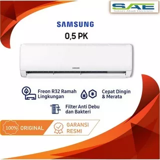 AC SAMSUNG 1/2 PK Standard R410A Dengan Fast Cooling AR05NRFLDWKNSE