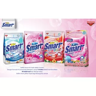 Soklin Smart  Powder Detergent / Deterjen Bubuk 800gr *GRATIS PIRING BENING*