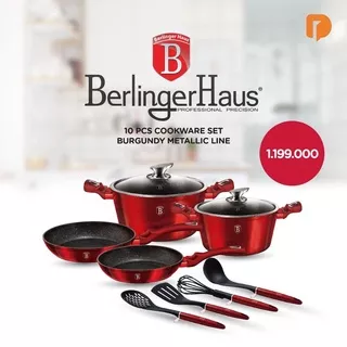 READY Panci Set Marble Impor Berlinger Hauss cookware set Antilengket premium tahan gores best seller teknologi Eropa