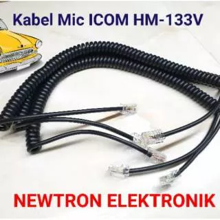 Kabel Mic Rig ICOM IC2300 IC2200 IC-2300 IC-2200 IC 2300H Kabel Ptt Handmic Microphone HM133V