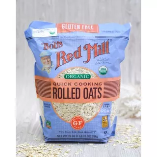 BOBS RED MILL GLUTEN FREE ORGANIC QUICK COOKING ROLLED OATS 794GR