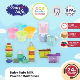 BABY SAFE Milk Powder Container 800ml / 400ml - Babysafe Wadah Tempat Susu Bubuk