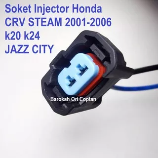 Soket Injektor Honda Jazz City ACCORD Crv Stream Civic  Nozzle injector connetor 2pin 2kabel 2 kabel