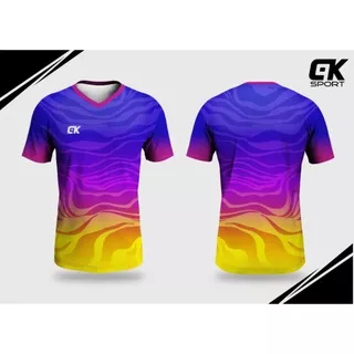 Changke (COD ) kaos CK 001-Kaos olahraga full printing / Kaos Bulutangkis/ Jersey bola /volly / baju Trainning / kaos olahraga /Futsal/Bulutangkis TRAINING PRINTING