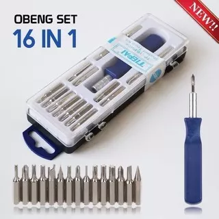Obeng Set 16 in 1 / Obeng 15 in 1 Multifungsi Screwdriver Tools Kit