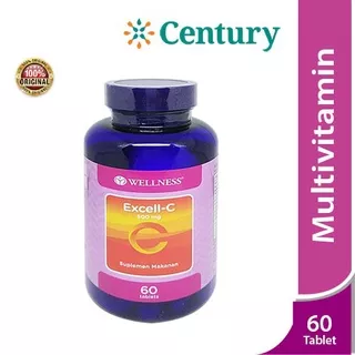 Wellness Excell-C 500mg 60 Tablet/Vitamin C/Daya Tahan Tubuh/Imunitas