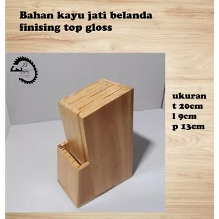 TEMPAT PISAU KAYU /  TEMPAT PISAU ESTETIC / TEMPAT PISAU UNIK / KOTAK PISAU KAYU