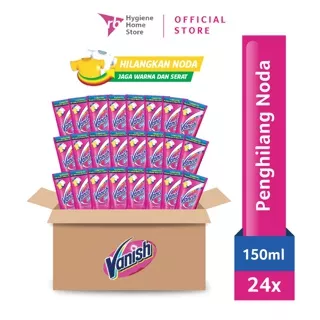Vanish Cair Pink - Pouch 150 ml (Penghilang Noda pada Pakaian) x 24 Pieces (1 Carton)