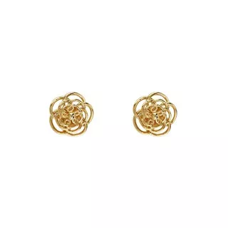 1901 Jewelry Anting Flower Studs 1342 (Lapis Emas 24K)