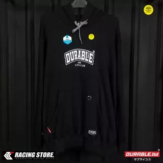 Jaket switer Hoodie distro DURABLE Original warna hitam siro