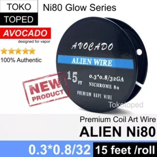 Terkini Authentic Avocado Alien Ni80 Wire | Mod Rda Rta Rdta Vapor Nichrome 80 Termurah.!
