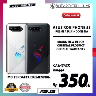 ASUS ROG PHONE 5S 8/128GB GARANSI ASUS INDONESIA - NOT 2 3 5 - BNIB, BLACK