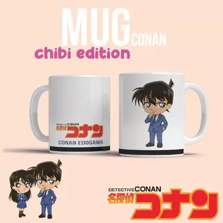 CONAN MUG - Gelas Anime /Mug Desain Anime/Gelas Custom/Gelas Print/Tempat Minum/Detective Conan