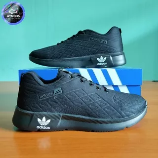 SEPATU ADIDAS NEO SHIELD G2 FULL BLACK / SNEAKERS HITAM / SEPATU FULL HITAM / SEPATU HITAM POLOS / SEPATU SEKOLAH PRIA / SEPATU SEKOLAH