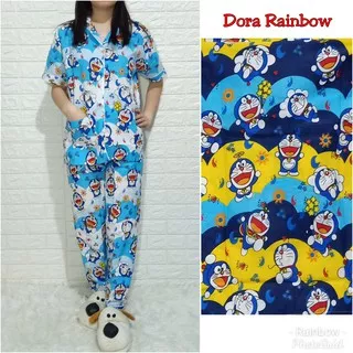 Piyama ABG CP celana panjang baju pendek, katun jepang, fit to L, motif TEDDY/PONY/TSUMTSUM/MEOW/LOL