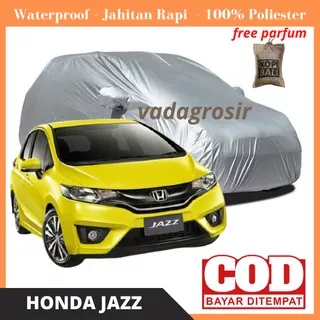 Honda Jazz Sarung Mobil Cover Sarung Mobil Honda Jazz Bisa COD Waterproof U4B4 Selimut Penutup Body Mobil Murah Press Body Mobil Awet Free Parfum Kopi Jahitan Rapi Cover Mobil Merk ONE WAY Premium Cover Outdoor Tahan Air Bahan Poliester