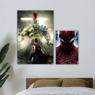 Hiasan Dinding Superhero Marvel/ Dekorasi Kamar & Ruang Tamu / Poster Kayu, Lukisan, Pajangan Rumah The Flash, Batman, Hulk, Deadpool, Spiderman, Captain America, Thor, Avengers, SUperman, Ironman, Superman, Wolverine