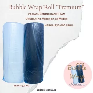 Bubble Wrap 1 Roll 50 Meter / Bubble Wrap Roll / Bubble Wrap Bening / Bubbe Wrap Hitam