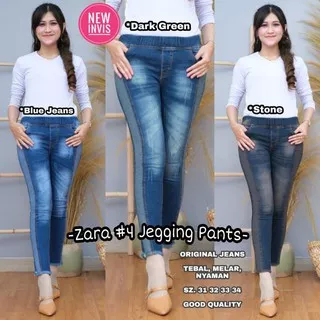 Zara #4 Jegging Pants Celana Jeans Wanita Modis Casual