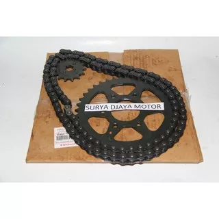 Gearset Girset Chainkit Gear Gir Set Rantai Kawasaki Bajaj Pulsar 200ns 200 Ns Original