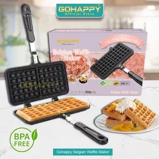 GOHAPPY BELGIAN WAFFLE MAKER CETAKAN WAFEL GHC-51 GHC51 GHC 51 ANTI LENGKET