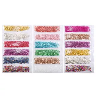 SUP 1 Set Broken Glass Stones Crystal UV Epoxy Resin Filler DIY Nail Art Decorations