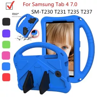 Stand Case Cover Samsung Tab 4 7.0 Sm-T230 T231 T235 T237 Bahan Busa Aman Untuk Anak