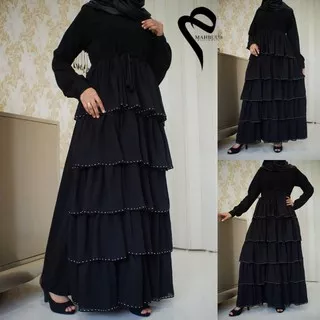 New Abaya Hitam 526 Gamis Maxi Dress Arab Saudi Bordir Zephy Dress Pesta Dubai Turkey by mahbuubco