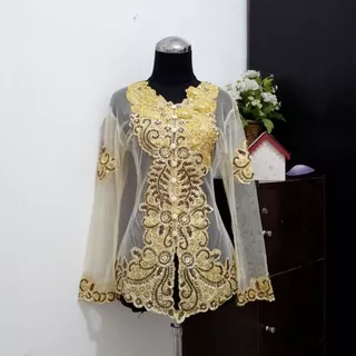 Kebaya pager ayu/ kebaya among tamu / wisuda krem M L XL XXL