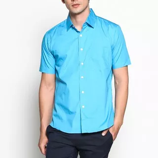 VM Kemeja Polos Pendek Slimfit Soft toska / Casual Formal Short Shirt