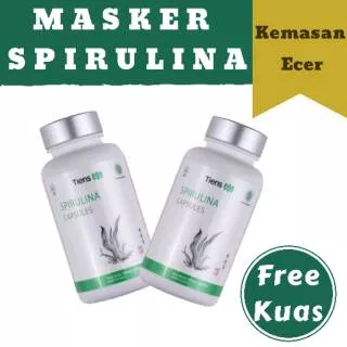 PROMO MASKER WAJAH SPIRULINA TIENS - MASKER WAJAH ALAMI - KEMASAN ECER