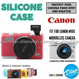??BISA COD?? Silicone Canon EOS M100 Silikon Case - Sarung Kamera Mirrorless Camera TERJAMIN